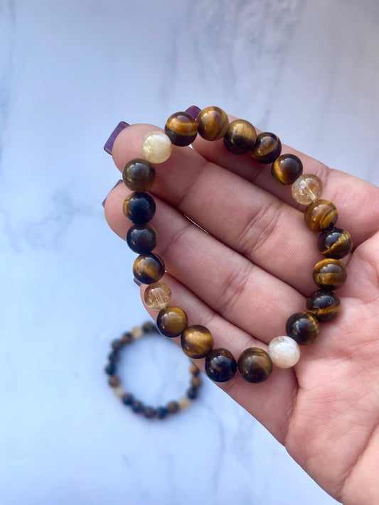 Tigers Eye Citrine Bracelet